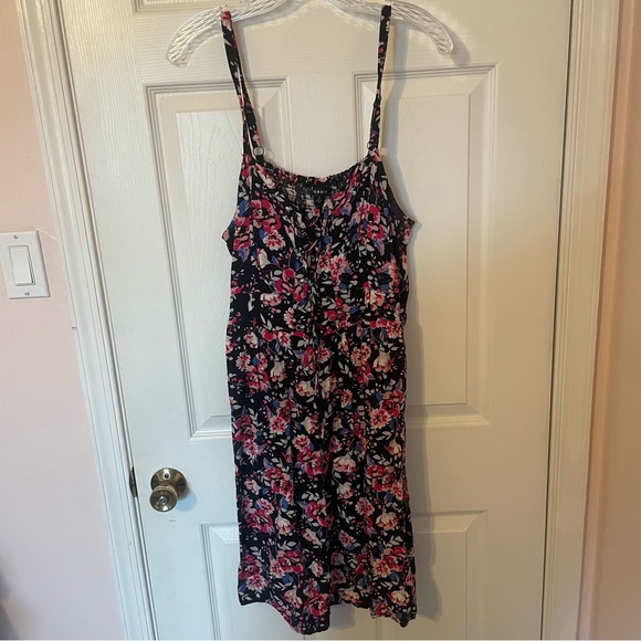 torrid Dresses & Skirts - Floral Mini Dress with Lace Up Detail